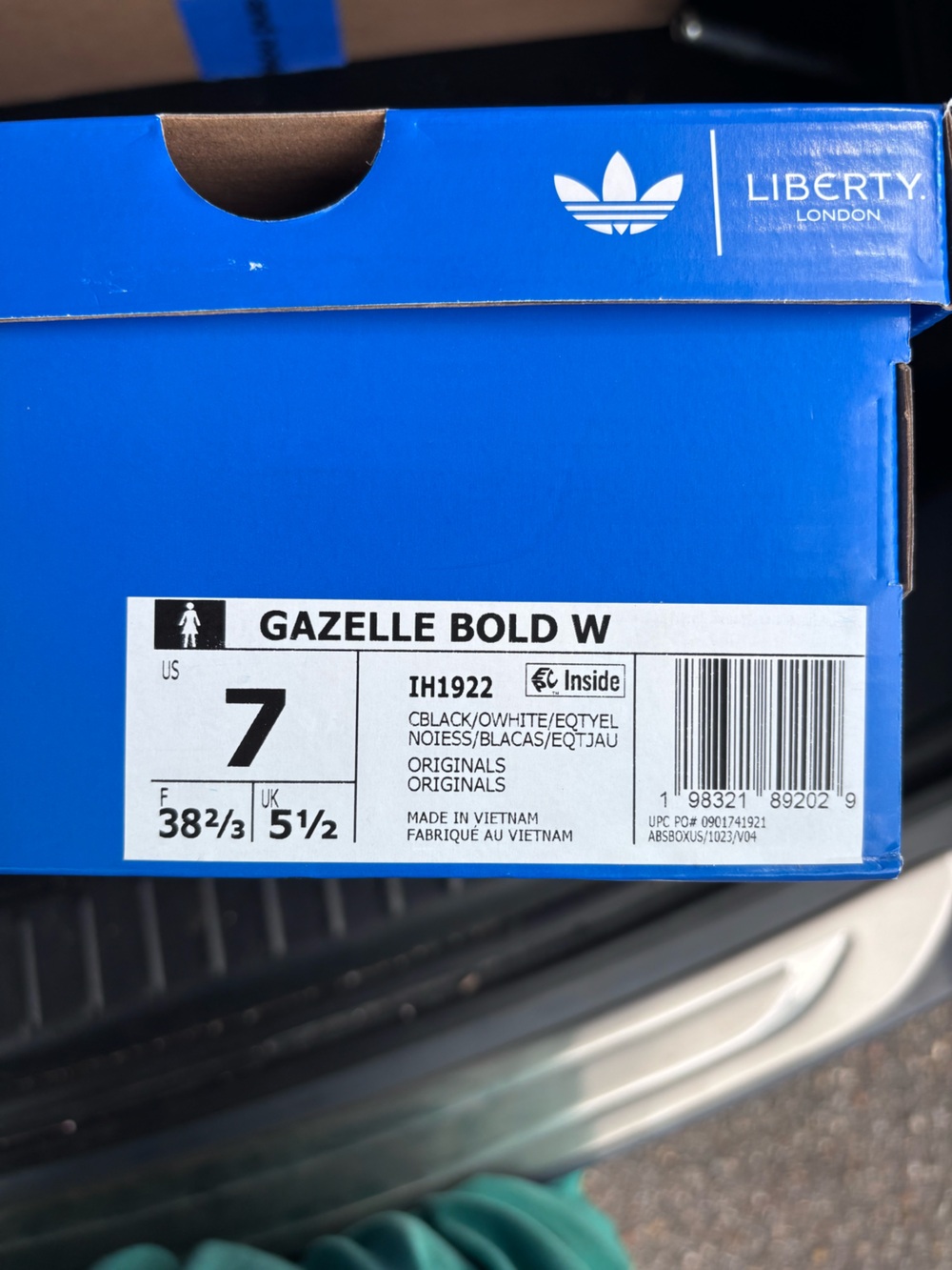 NEW ADIDAS X LIBERTY LONDON GAZELLE BOLD FLORAL SHOES WOMEN’S 7 Limited edition - Picture 9 of 9